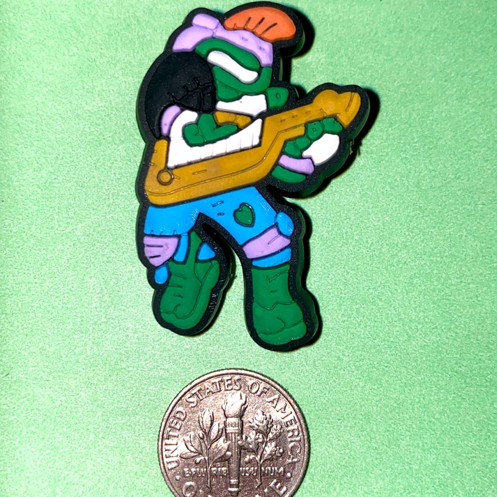 (10 for $15) Donatello Playing an Instrument Ninja Turtles Crocs Shoe Charms